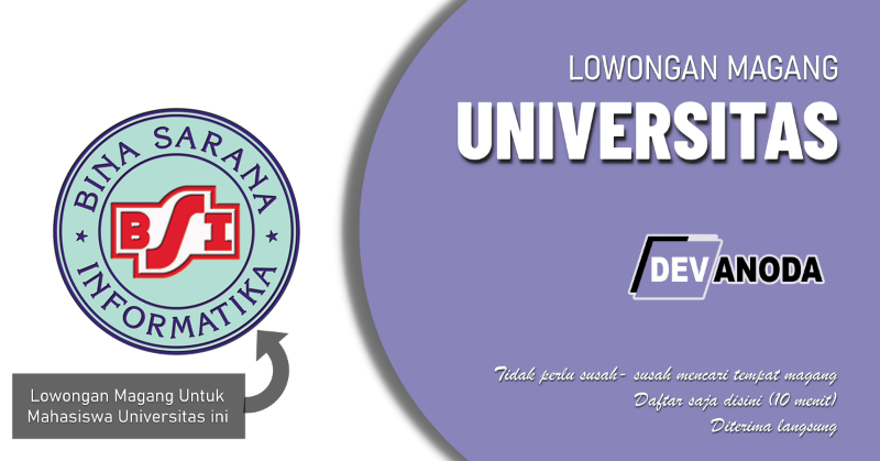 You are currently viewing Lowongan Magang Akademi Bima sarana informatika