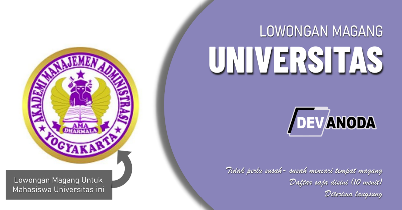 You are currently viewing Lowongan Magang Akademi Manajemen Administrasi Dharmala