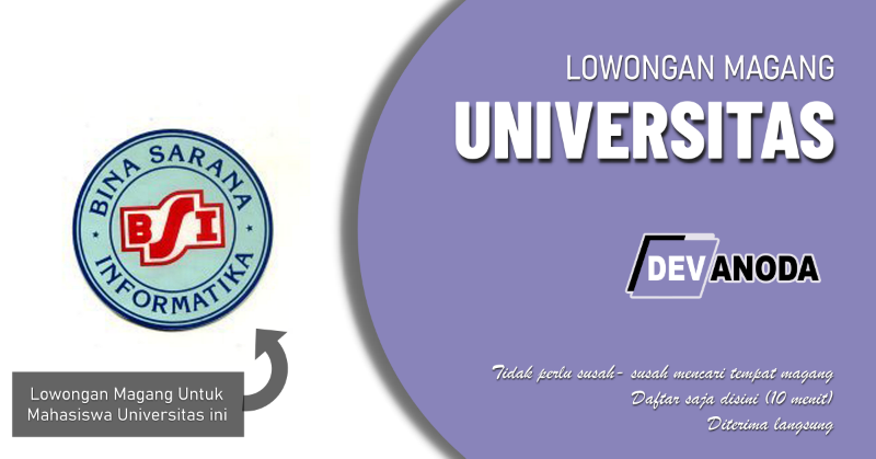 You are currently viewing Lowongan Magang Akademi Manajemen Informatika dan Komputer BSI Yogyakarta