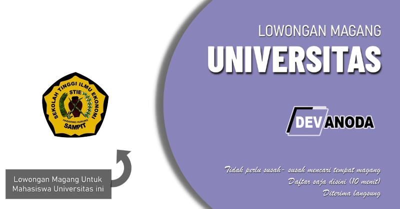 You are currently viewing Lowongan Magang STIE Sampit, Sampit, Kotawaringin Timur