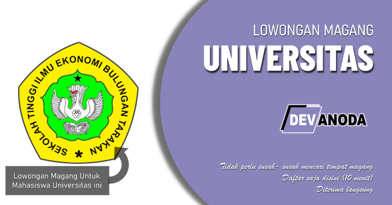 You are currently viewing Lowongan Magang Sekolah Tinggi Ilmu Ekonomi Bulungan Tarakan, Kota Tarakan