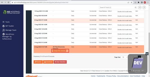 03. Change Files Selection Jet Backup 5