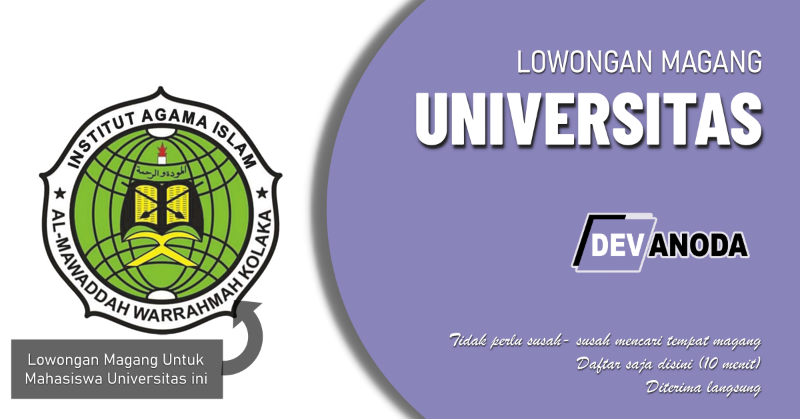 You are currently viewing Lowongan Magang Sekolah Tinggi Agama Islam Almawaddah warRahmah Kolaka