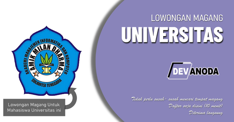 You are currently viewing Lowongan Magang AMIK Milan Kendari