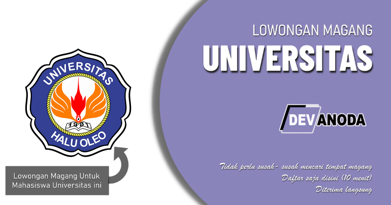You are currently viewing Lowongan Magang Universitas Haluoleo