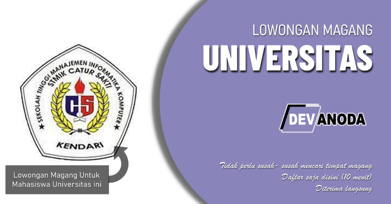 You are currently viewing Lowongan Magang STMIK Catur Sakti Kendari