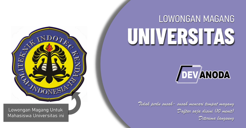 You are currently viewing Lowongan Magang Politeknik Indotec Kendari
