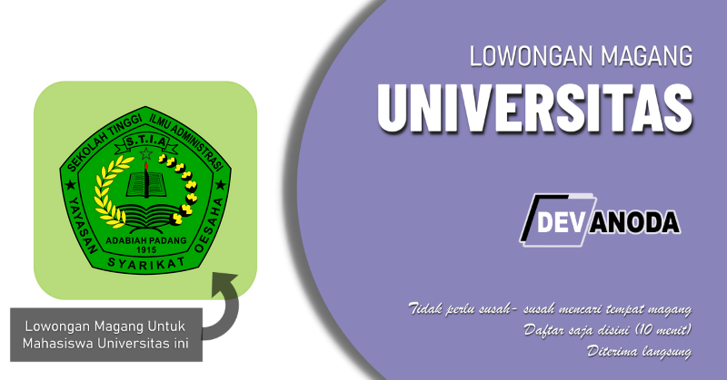 You are currently viewing Lowongan Magang Sekolah Tinggi Ilmu Administrasi Adabiah