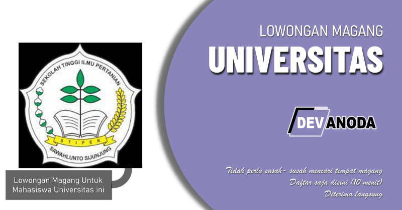 You are currently viewing Lowongan Magang STIPER Sawahlunto Sijunjung