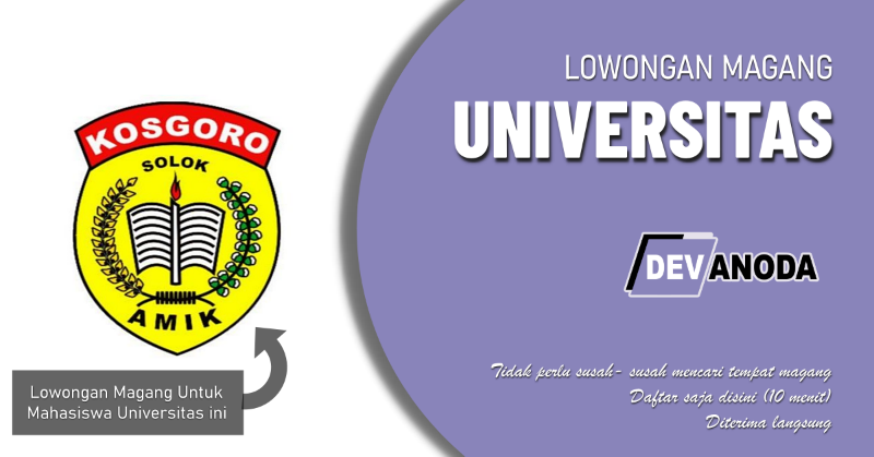 You are currently viewing Lowongan Magang AMIK Kosgoro