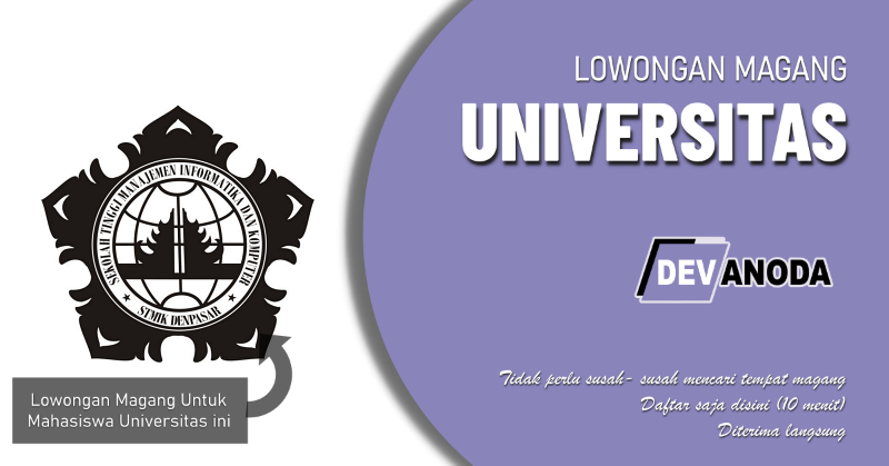 You are currently viewing Lowongan Magang STMIK, Denpasar