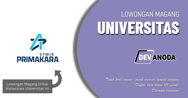 You are currently viewing Lowongan Magang STMIK Primakara