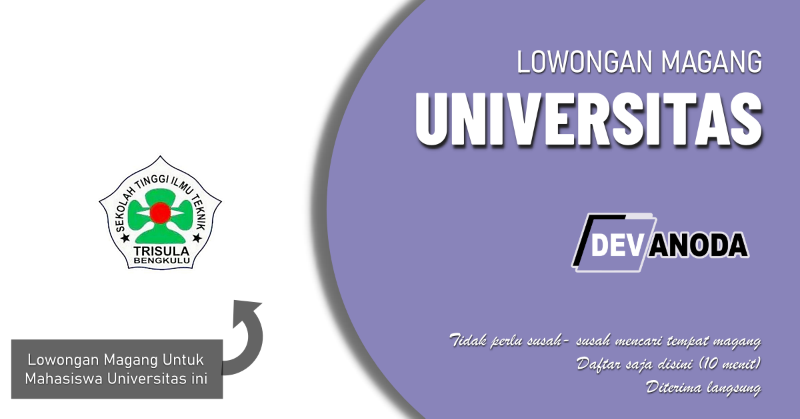 You are currently viewing Lowongan Magang Sekolah Tinggi Teknologi Bengkulu