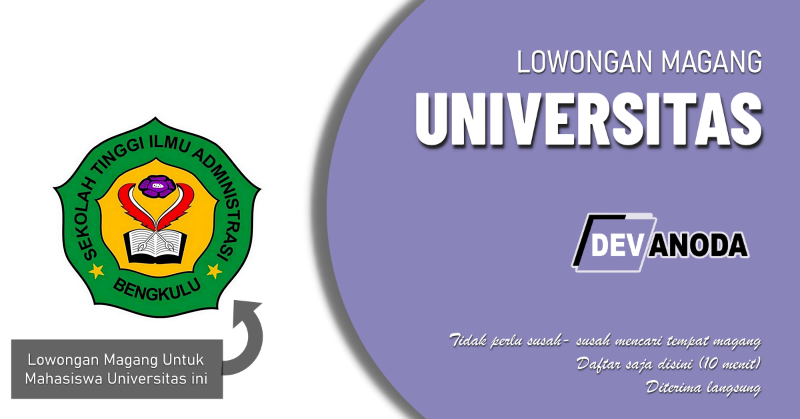 You are currently viewing Lowongan Magang Sekolah Tinggi Ilmu Administrasi Bengkulu
