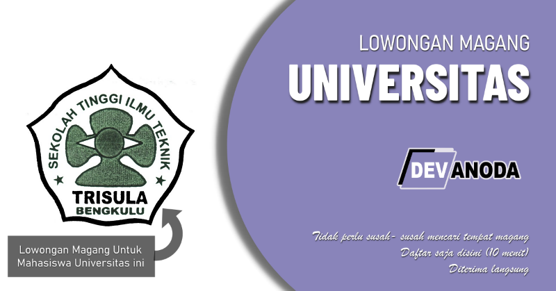 You are currently viewing Lowongan Magang Sekolah Tinggi Ilmu Teknik Trisula