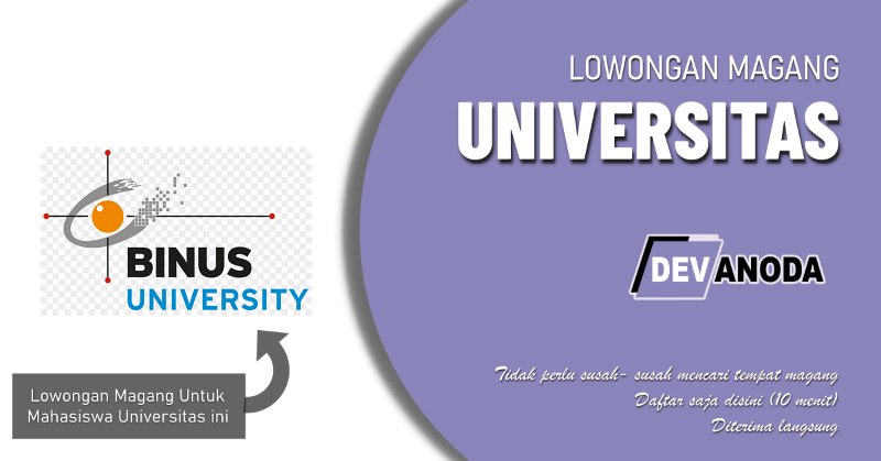 You are currently viewing Lowongan Magang Universitas Bina Nusantara