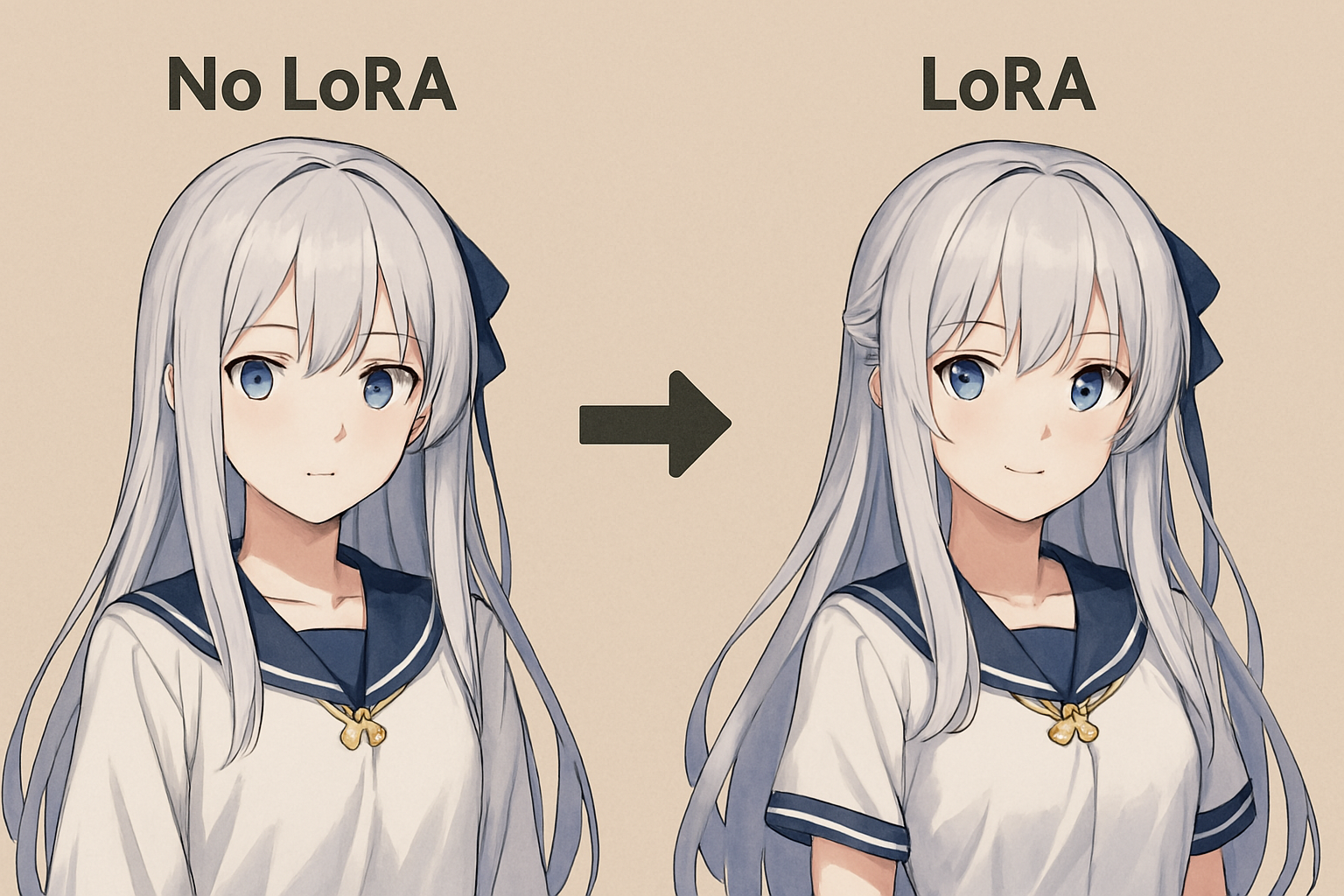 Read more about the article Perbedaan Hasil Gambar Tanpa dan/ Dengan LoRa untuk BM 🎨Illustrious