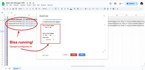 Add Remove Job Triggers
